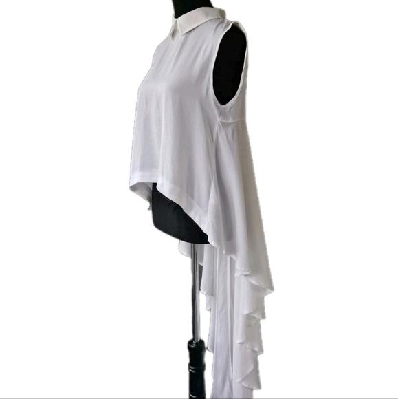Musard Seed Elegant White Sleeveless Top-Size Small - Picture 7 of 15
